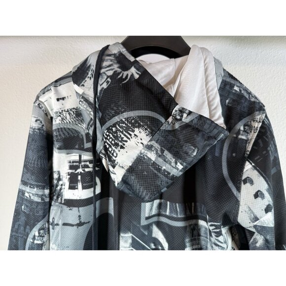 Oakley Forged Goods All Over Print Zip Up Hoodie Mens Size L - Picture 7 of 12